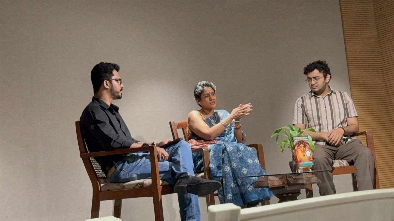 Nitya Neelakantan in conversation on stage